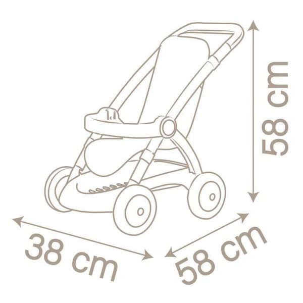 Barnvagn för Baby Nurse docka upp till 42cm - SMOBY