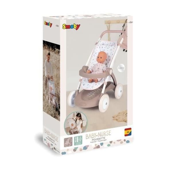 Barnvagn för Baby Nurse docka upp till 42cm - SMOBY