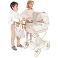 Miniatyrbild 2 av 2: Reborn Dolls Barnvagn - DE CUEVAS - Verona - Vikbar - Paraply ingår - Beige och ljusgrå
