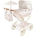 Miniatyrbild 1 av 2: Reborn Dolls Barnvagn - DE CUEVAS - Verona - Vikbar - Paraply ingår - Beige och ljusgrå