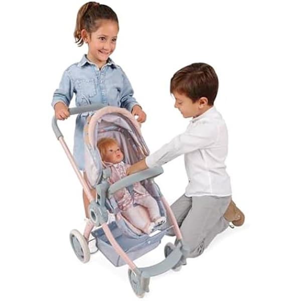 Dockvagn - DE CUEVAS - Coco Model - Fällbar - 3 i 1 - Roterande framhjul