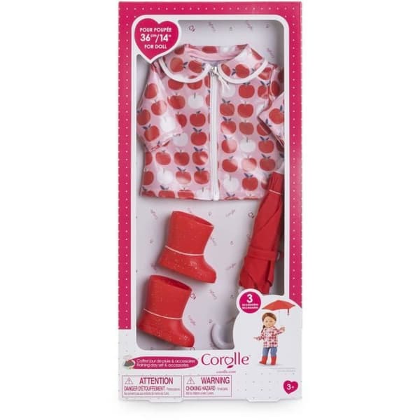 Regnig dag och tillbehörsset - COROLLE - 3 tillbehör - för 36 cm Ma Corolle-docka - från 3 år