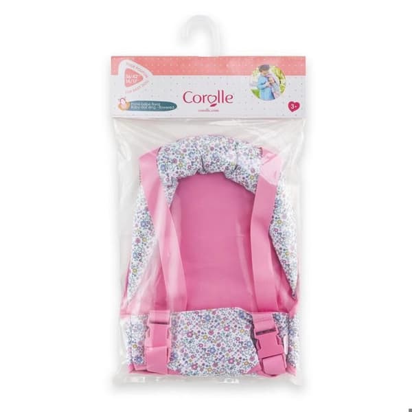 Bärsele - Corolle - Blommig - För dockor 36/42 cm - från 3 år - Justerbar