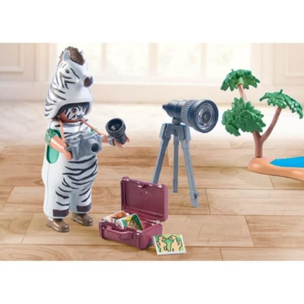 PLAYMOBIL 71295 Fotograf med kostym och zebror