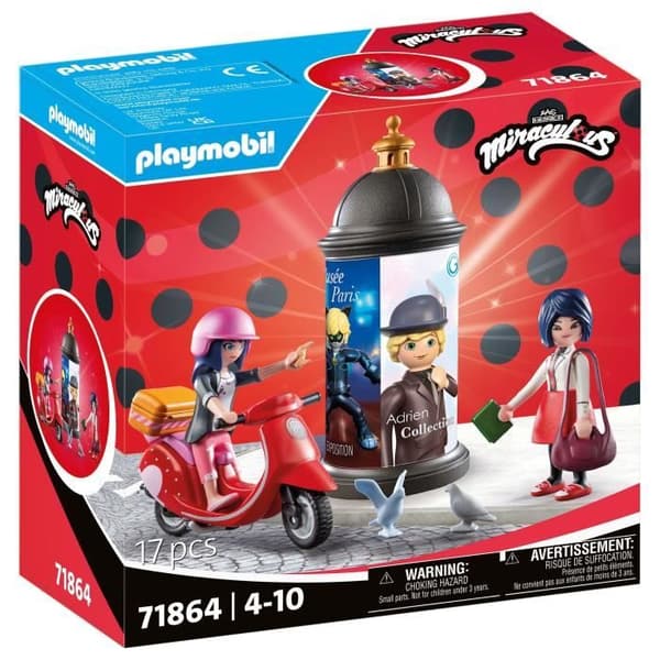 PLAYMOBIL 71864 Mirakulösa: Marinette på skoter och Kagami