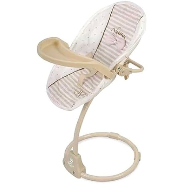 Barnstol DE CUEVAS TOYS 51578 - Beige och vit - Elegant design - Gunga och bärsele ingår