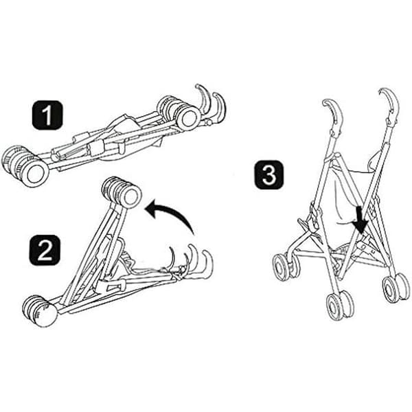 Paraplyvagn - REIG - Grundmodell - Färgtryckt - 55 cm - För blandad baby