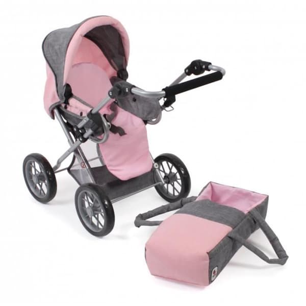 Dockvagn - BAYER CHIC 2000 - Leni combi - Grå - Ljusrosa - Från 3 år