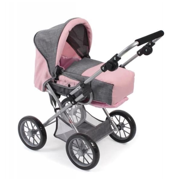 Dockvagn - BAYER CHIC 2000 - Leni combi - Grå - Ljusrosa - Från 3 år