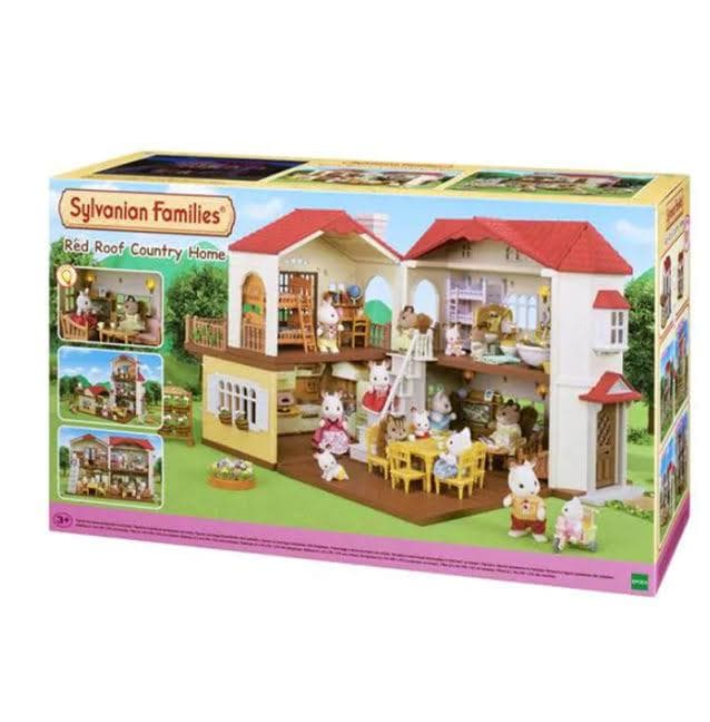 SF Red Roof Country Home- De lyxiga Sylvanian Families-huset