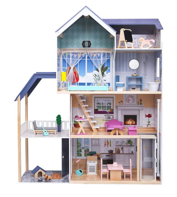Dockhus Maya - XXL - 28 möbler - Ecotoys