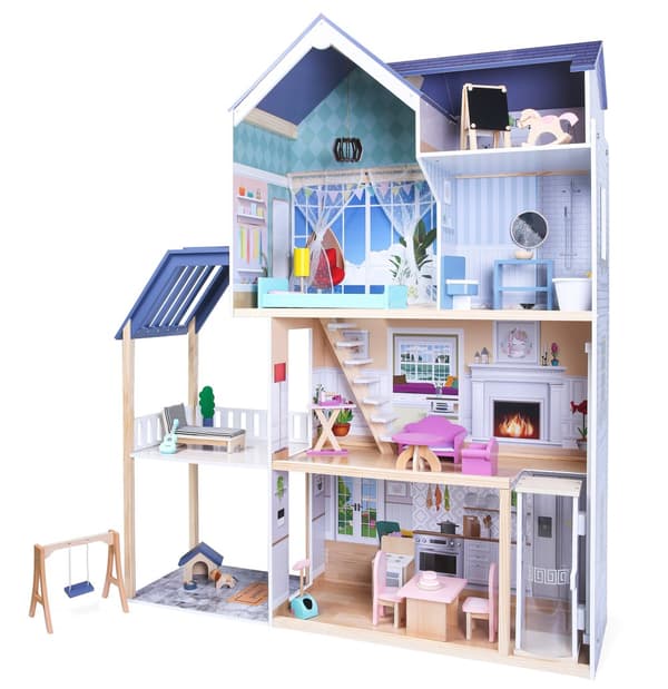 Dockhus Maya - XXL - 28 möbler - Ecotoys