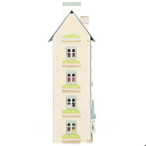 Palace dockskåp - Le Toy Van - 4 våningar - Hållbart trä - Grått och beige