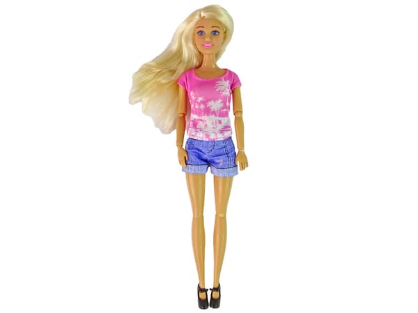 Anlily doll on a Pink Scooter Blonde Hair Helmet