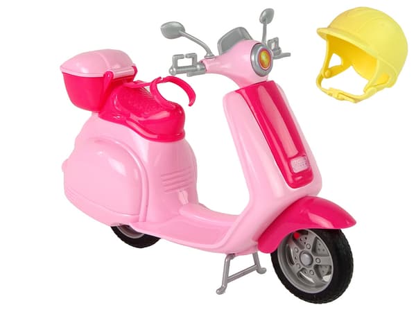 Anlily doll on a Pink Scooter Blonde Hair Helmet