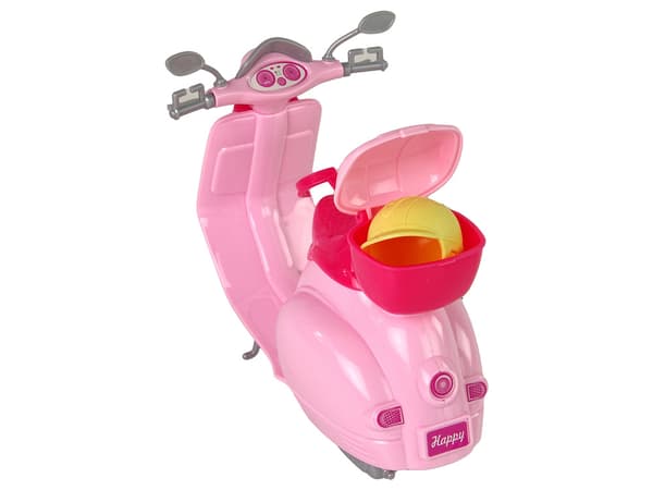 Anlily doll on a Pink Scooter Blonde Hair Helmet
