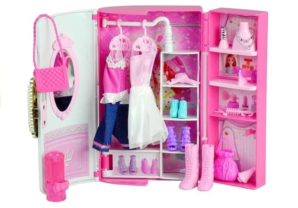 Doll with Accessories Wardrobe in a Bag
