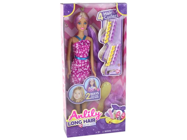 Anlily Doll Long Purple Hair Set