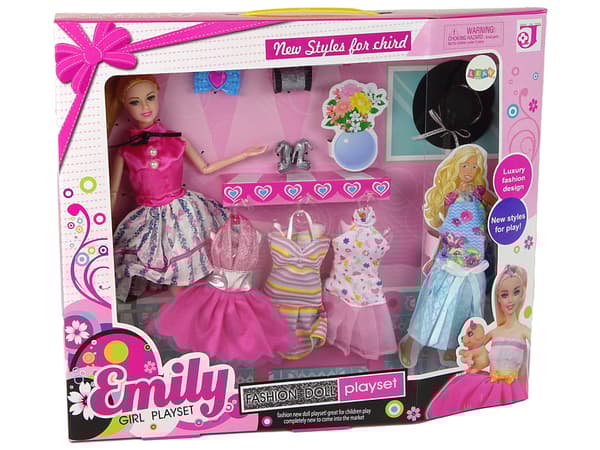 Baby Doll Emily Accessories Removable Dresses