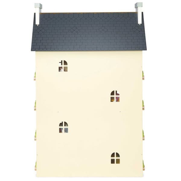 Palace dockskåp - Le Toy Van - 4 våningar - Hållbart trä - Grått och beige