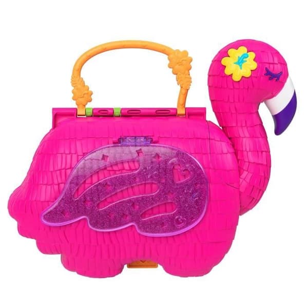 Polly Poket - Rosa flamingoöverraskningar - Minidocka - Från 4 år HGC41