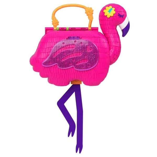 Polly Poket - Rosa flamingoöverraskningar - Minidocka - Från 4 år HGC41
