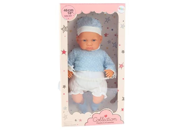 Baby Doll 46 cm Blue Pacifier Hat Socks