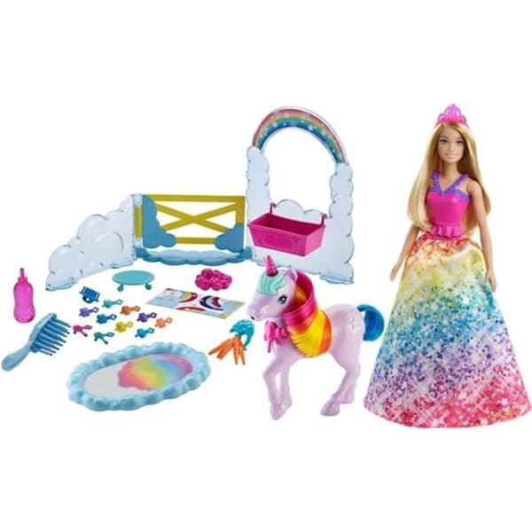 Mattel GTG01 Barbie® Princess Dreamtopia och Baby Unicorn lekset