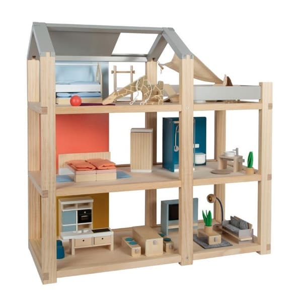 Dockhus - Liten fotsällskap - Natur - 3 våningar - 50 rum - Beige
