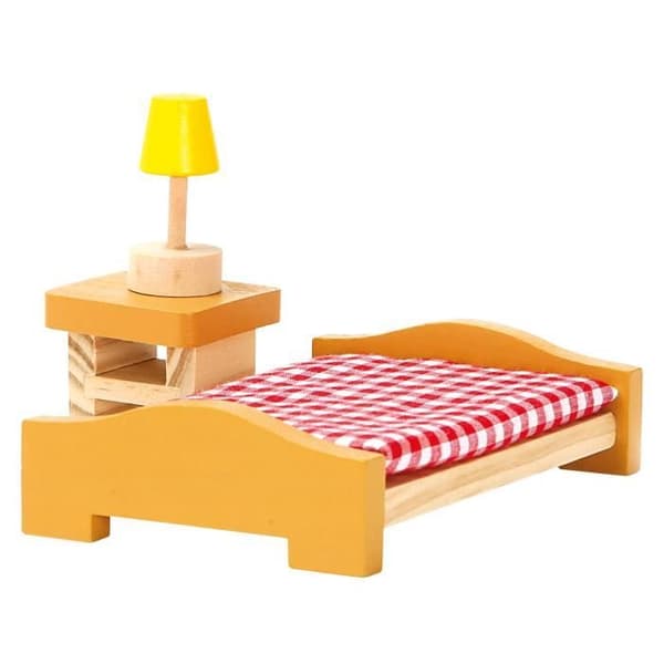 Bino junior dockskåp 30,2 x 55,5 cm trä grön/rosa 11 st