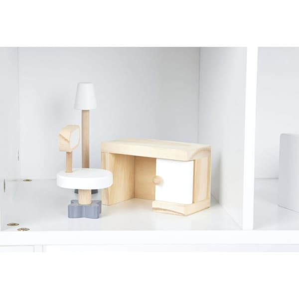 Rootz Doll's House Furniture Set - Miniature Furniture - Dollhouse Accessories - Solid Wood - 1:12 Skala - 20 stycken - Lämplig för dockor upp till 13