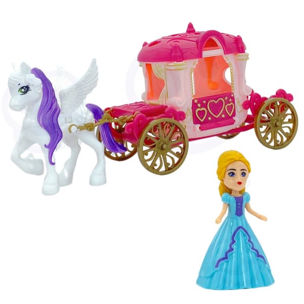 WOOPIE Interaktiv Magi Palats Set Prinsessa + Transport och Tillbehör