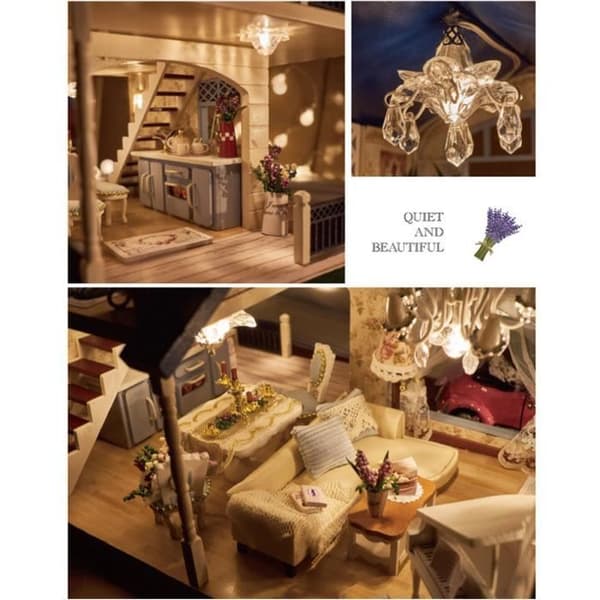 Dockhus - DIY - A-032-A - LED - Flerfärgad - Provence
