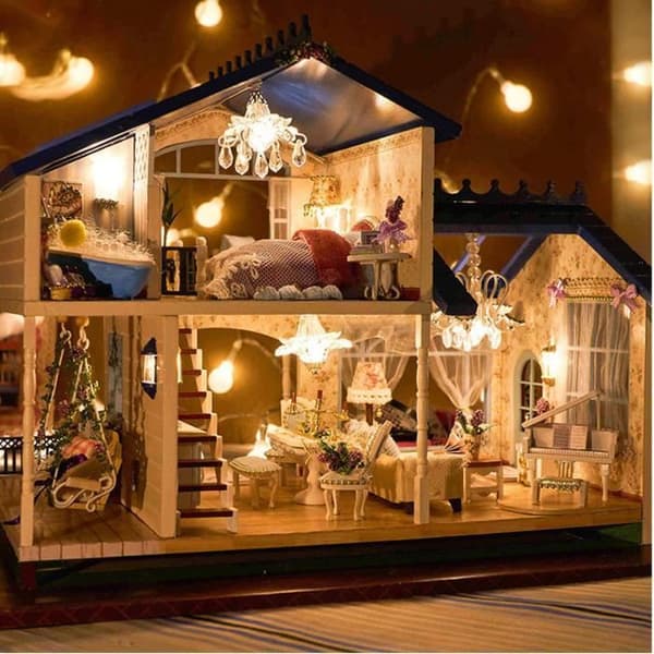 Dockhus - DIY - A-032-A - LED - Flerfärgad - Provence