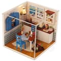 Miniatyrbild 3 av 4: CONFO DIY Miniatyr julhus Montera LED Dollhouse Möbelsats Julklappsleksak