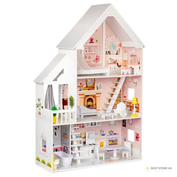 Puinen nukkekoti XXL Powder Residence ECOTOYS