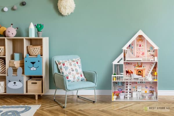 Puinen nukkekoti XXL Powder Residence ECOTOYS