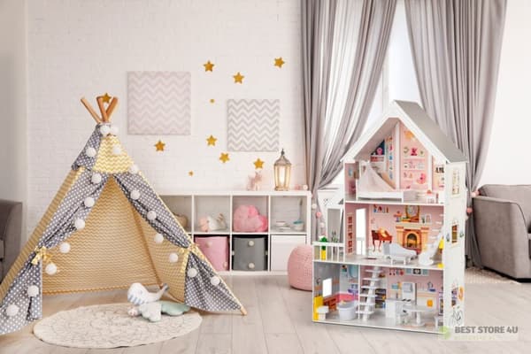 Puinen nukkekoti XXL Powder Residence ECOTOYS