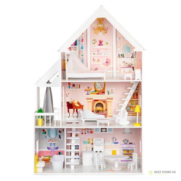 Puinen nukkekoti XXL Powder Residence ECOTOYS