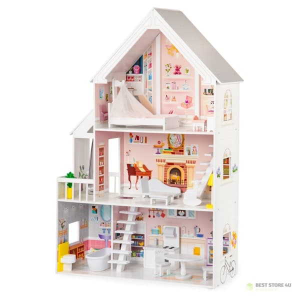 Puinen nukkekoti XXL Powder Residence ECOTOYS