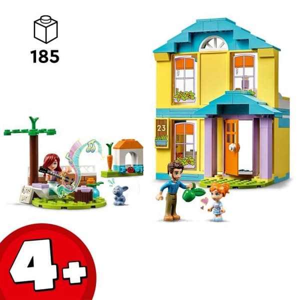 LEGO Friends 41724 Paisleys hus, leksak för barn 4 år, med tillbehör och minidockor