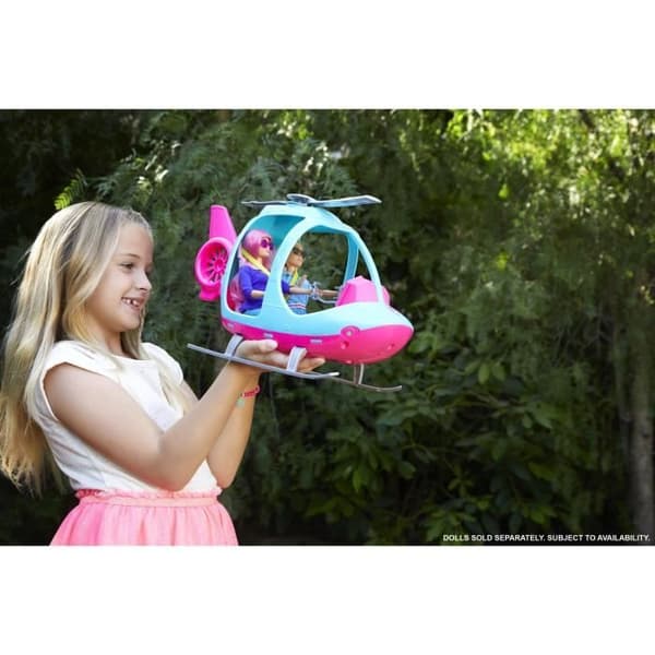 BARBIE 2-sits helikopter med roterande propeller - 41 cm