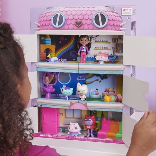 Gabby's Cat Dollhouse set och figurer + överraskningar