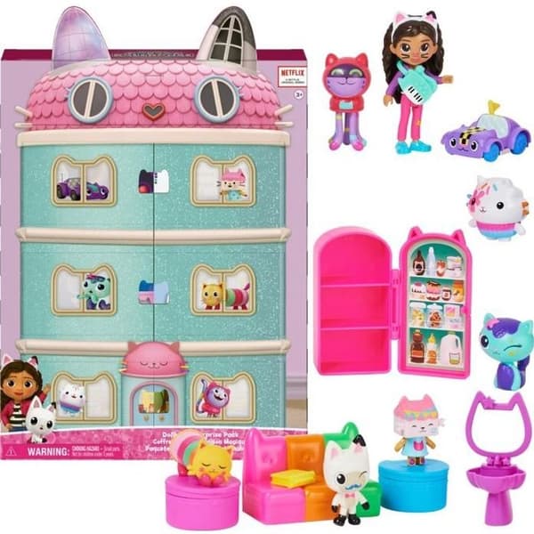 Gabby's Cat Dollhouse set och figurer + överraskningar