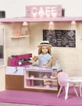 Miniatyrbild 4 av 4: Hem - Lori dockhustillbehör - LO37097C1Z - Café för 15,24 cm dockor - Rosa