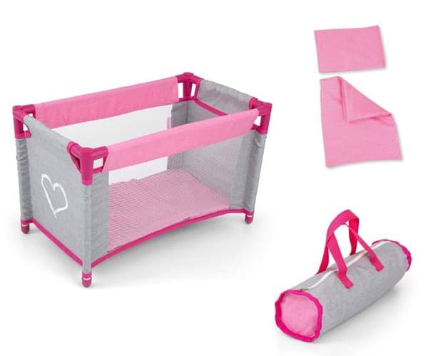 Maison - tillbehör för dockhus Milly Mally - 6139 - Lisa Prestige Docka säng rosa
