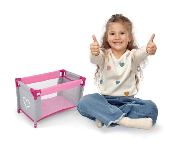 Maison - tillbehör för dockhus Milly Mally - 6139 - Lisa Prestige Docka säng rosa