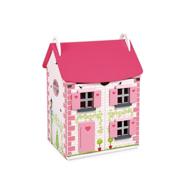 Mademoiselle dockhus - JANOD - Trä - 3 våningar - Trätillbehör