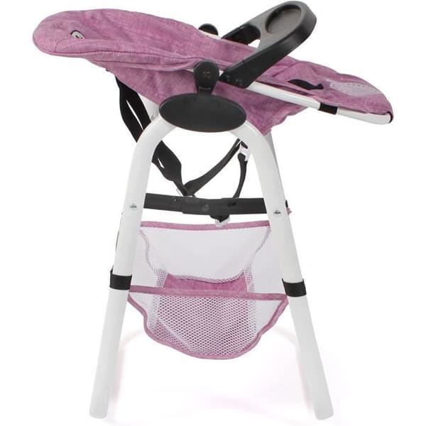 Bayer Chic 2000 655-62 Barnstol för dockor jean rosa