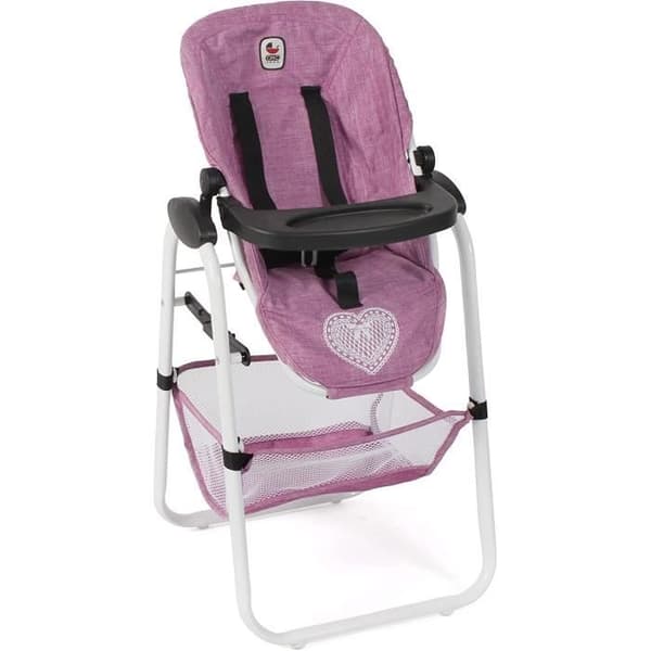 Bayer Chic 2000 655-62 Barnstol för dockor jean rosa